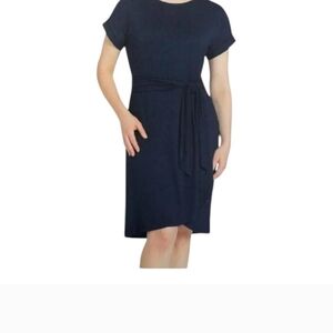 Chaps Navy Blue Dress